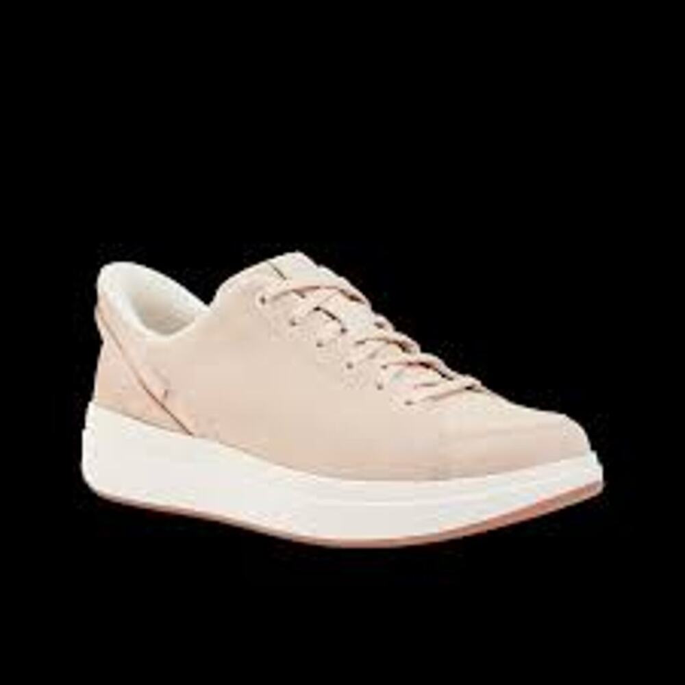 Kizik Sydney Hands-Free Leather Sneakers Blush White Women's Sz 8.5